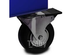 Тележка инструментальная с карманом, 5 полок, сине-серая, LICOTA AWX-2602GB-N-R
