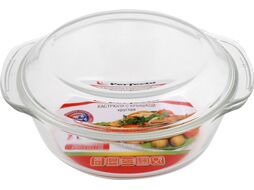 Кастрюля из жаропрочного стекла, 2.0 л, с крышкой, PERFECTO LINEA (260х232х105)