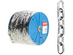 Цепь сварная длиннозвенная, оцинк. LLC 10 DIN 763 (бухта 10 м) STARFIX (SMP-42322-10)