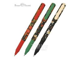 Ручка шариковая "DreamWrite. Flora.Flora.Black night" в карт. тубе, 0,7 мм, синяя, 3 вида Bruno Visconti 20-0264/23
