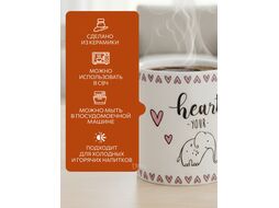 Кружка керамическая, 350 мл., LOVELY ANIMALS-3, PERFECTO LINEA 30-063613