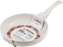 Сковорода ф 26х5.8 см, алюм., антиприг. покр., серия Cook&Fun, бежевая, PERFECTO LINEA 55-260103