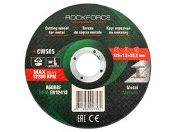 Круг отрезной по металлу 125x1.2x22.2мм (к-т 50 шт) RockFORCE RF-CW505[к-т 50 шт.]