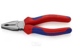 Плоскогубцы комбинированные, L-160 мм, чёрные, 2-комп. рукоятки, SB Knipex 0302160SB