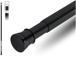 Карниз раздвижной алюминиевый 2,0 м, черный, PERFECTO LINEA 36-020104