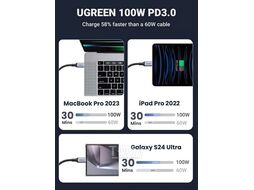 Кабель UGREEN US561 1.5м Black (35087)