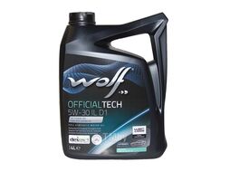 Масло моторное (PN 1054587) ЗАМЕНА 16175/4 OFFICIALTECH 5W-30 IL D1 ILSAC GF-6A 4 л Wolf 16185/4