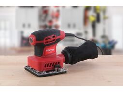 Виброшлифмашина WORTEX LX SS 1020 в кор. 240 Вт, 100х110 мм, 14000 кол/мин (крепление на липучке/скобах, 1.3 кг)