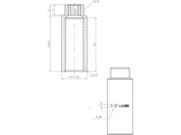 Удлинитель 1/2" вн.-нар. х 60 мм, (инд. упак.) AV engineering AVE301018