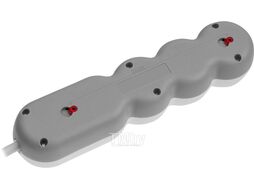 Удлинитель 5м (4 роз., 2,2кВт, с/з, выкл, ПВС 3х0,75) LEIDEN ELECTRIC 805046