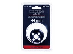 Коронка биметаллическая по металлу 44мм, крупный зуб, Bi-Metal Cobalt 8% (М42) Hilberg CML044
