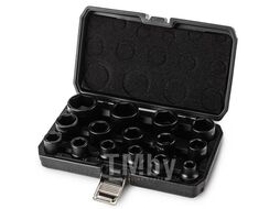 Набор ударных головок 1/2", 10-32 мм, CrMo, 15 предметов, RUNTEC RT-IS1B15