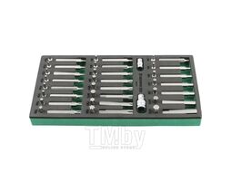 Набор бит 10 мм, Torx, Spline, Hex, 48 пр. в ложементе EVA, GARWIN 646010