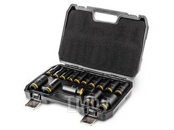 Набор ударных головок глубоких 1/2", 10-32 мм, CrMo, 15 предметов, RUNTEC RT-IS1B15L