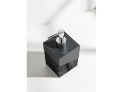 Диспенсер (дозатор) для мыла ELEMENT, черный, PERFECTO LINEA (Материал: НАТУРАЛЬНЫЙ КАМЕНЬ, полирезин, пластик)