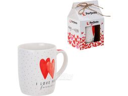 Кружка керамическая, в кор., 350 мл., LOVE HEARTS-1, PERFECTO LINEA 30-063601