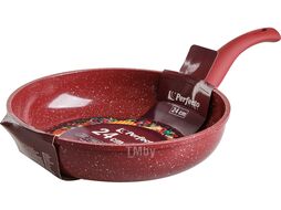 Сковорода ф 24х5.5 см, алюм., антиприг. покр., серия Cook&Fun, бургундия, PERFECTO LINEA 55-245510