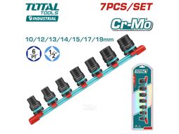 Набор ударных головок 1/2 " TOTAL THKISD12073 (7 предметов)