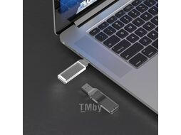 Карта памяти USB Flash 2.0 16 Gb ZC-005, пластик, метал, серебристый/белый VAST