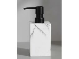 Диспенсер (дозатор) для мыла MARBLE, белый, PERFECTO LINEA (Материал: НАТУРАЛЬНЫЙ КАМЕНЬ, полирезин)