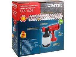 Аккум. краскораспылитель WORTEX CPS 1808 в кор. ALL1 (18 В, без акб и зу, БЕСЩЕТ.ДВИГ.. 1000 мл/мин, бак 0.8 л)