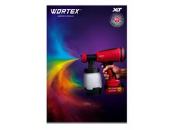 Аккум. краскораспылитель WORTEX CPS 1808 в кор. ALL1 (18 В, без акб и зу, БЕСЩЕТ.ДВИГ.. 1000 мл/мин, бак 0.8 л)