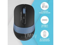 Мышь Fstyler A4Tech FB10C черный/синий
