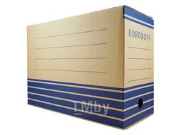 Архивный короб из гофр. картона 200мм. (327х200х240) БУРЫЙ Koroboff 00007098