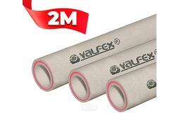 Труба арм.стекловолокном SDR 7.4 PN20 ф40х5,5 мм ШТАНГА СЕРАЯ Valfex 101050402Г