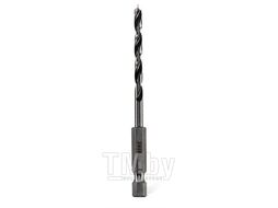 Сверло по дереву HRC45 4 x 93мм HEX 1/4", RUNTEC RT-DT4