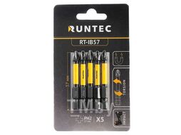 Бита ударная H6.35 57мм PH2 5шт., RUNTEC RT-IB57