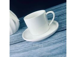 Чашка с блюдцем Lenardi Bianco 118-039