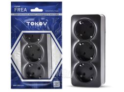 Розетка Tokov Electric Frea TKE-FR-R3Z-C14 (карбон)