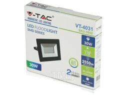 Прожектор V-TAC 30W 2550 LM 6500K / SKU-5954 (черный)