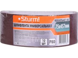 Набор шлифлент Sturm! 9010-B75x457-080
