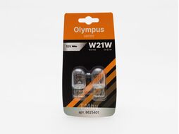 Автомобильная лампа Olympus W21W (W3×16d) 12v. 21w. Блистер 2 шт. STOREX 8625401