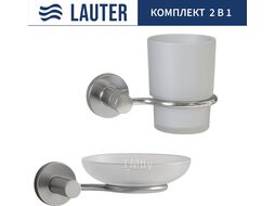 Набор аксессуаров для ванной Lauter 21TS20115 + 21TS20113 (Chrome, 2 предмета)