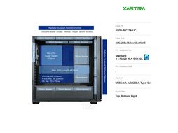 Корпус XASTRA A509 4ARGB Black (A509-4FC12A-UC), без БП, ATX