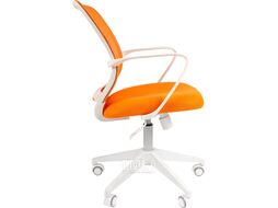 Кресло офисное Chairman 698 белый (TW-16/TW-66 оранжевый)