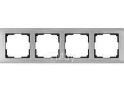 Рамка для выключателей и розеток Werkel Metallic WL02-Frame-04 / a028862 (глянцевый никель)