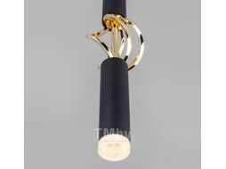 Потолочный светильник Евросвет Lance 50191/1 LED (черный/золотистый)