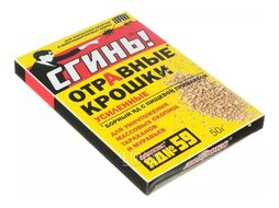 Порошок от насекомых Дохлокс Сгинь! Отравные крошки от тараканов и муравьев (50г)