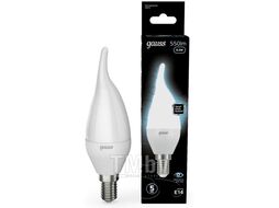 Лампа светодиодная "На ветру" GAUSS C37 6,5W 4100K E14 Black