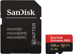 Карта памяти MicroSDXC 128GB SanDisk Extreme Pro (SDSQXCD-128G-GN6MA)
