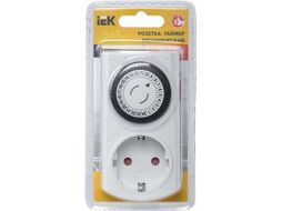 Розетка с таймером IEK ERT-20-1-16-S-30-0-20-K01 (белый)