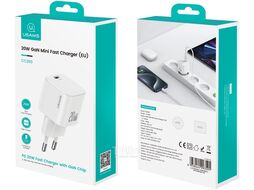 Сетевое зарядное устройство 20W GaN Mini Fast Charger белое USAMS CC260TC02