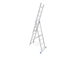 Лестница алюм. трехсекционная 7 ступеней LadderBel LS307 (2,02/3,7/2,86)
