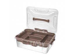 Контейнер для хранения Econova Grand Box / 433224314 (10л, коричневый)