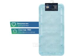 Коврик на присосках Вилина Массажный Лотос 6910 (43x90, голубой)
