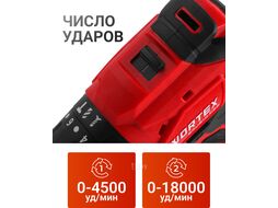 Аккум. ударная дрель-шуруповерт BD 2030-1 DLi в чем. ALL1 XLT SET БЕСЩЕТ., 18 В, 55 Н*м, 2 (18.0 В, 2*2 А*ч АКБ И ЗУ, БЕСЩЕТ., УДАРНЫЙ, 2 скор.) WORTEX 1333424